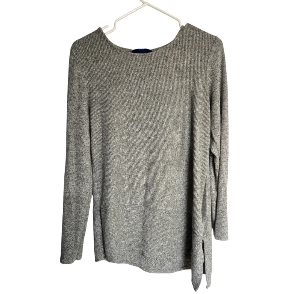 Apt 9 Asymmetrical Women's Grey Sweater Medium